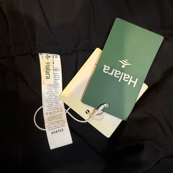 Halara High-waist Button Zipper Work Pants Ankle Tapered Black XS Petite NWT - Picture 4 of 4